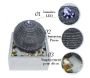 Fontaine d'intérieur boule éclairage LED blanc Bonny - SUC-0221