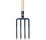 Fourche à bêcher à douille 4 dents de 30 cm manche bois pomme 100 cm - SPEAR & JACKSON