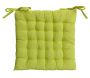 Galette de chaise en coton uni 40 cm 25 points