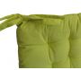 Galette de chaise en coton uni 40 cm 25 points - 
