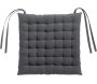 Galette de chaise 36 points en coton recyclé Zea 38 x 38 x 3 cm
