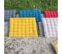 Galette de chaise 36 points en coton recyclé Zea 38 x 38 x 3 cm - VIVARAISE