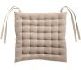 Galette de chaise 36 points en coton recyclé Zea 38 x 38 x 3 cm