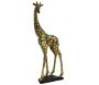 Girafe en résine dorée antique