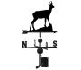 Girouette chamois en fer forgé