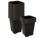 Godet en PVC noir 7.3 x 7.3 x 8 cm