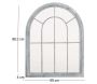 Grand miroir fenêtre en métal - ESS-0889