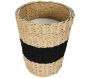 Grande bougie parfumée panier tressé 23 cm