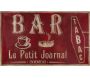 Grande plaque vintage en fer 122,5 x 74 cm