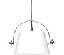 Grande suspension Indus en métal blanc