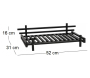 Grille de cheminée en acier 52 cm - NOR-0203