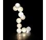 Guirlande lumineuse boules colorées 10 LED 1,92 m - 3,90