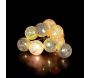 Guirlande lumineuse boules colorées 10 LED 1,92 m - 4,90