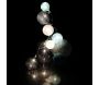 Guirlande lumineuse boules colorées 10 leds multi-tailles - 6,90