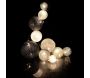 Guirlande lumineuse boules colorées 10 leds multi-tailles - 7,90