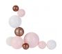 Guirlande lumineuse boules colorées 10 leds multi-tailles