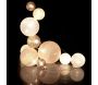 Guirlande lumineuse boules colorées 10 leds multi-tailles - 7,90