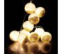 Guirlande lumineuse boules pailletées 10 leds - 6,90