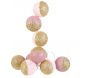 Guirlande lumineuse boules pailletées 10 leds