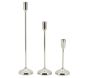 Hauts bougeoirs en aluminium (Lot de 3)