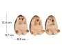 Hérissons expressifs en résine (Lot de 3) - ESS-1256