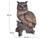 Hibou sur branche en résine 60 cm - 222,53