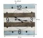 Horloge en bois carrée bord de mer - AUBRY GASPARD