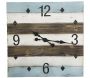 Horloge en bois carrée bord de mer