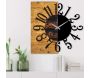 Horloge en bois et métal Clock - HANAH HOME