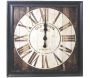 Horloge carrée en bois vintage
