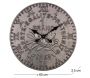 Horloge en fer pièce de monnaie 60 cm - ANTIC LINE CRéATIONS