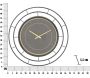 Horloge en métal  Fashion dark 70 x 5.5 cm - MAU-0353