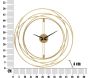 Horloge en métal Gold trips 50 x 4 cm - MAU-0134