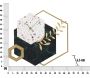 Horloge en métal Hexagon 62 x 4.5 x 62 cm - MAU-0356
