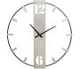 Horloge en métal Silvery 61 x 4.5 x 63 cm