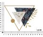 Horloge en métal Triangle 75 x 4.5 x 59 cm - MAU-0358
