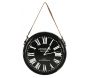 Horloge en métal noir laqué Antiquités de Paris