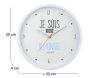 Horloge moderne 30 cm Je suis... - CMP-0211