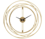 Horloge murale en métal Gold strips 50 x 4 cm