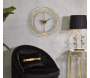 Horloge murale en métal Gold strips 50 x 4 cm - MAURO FERRETTI
