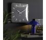 Horloge murale en métal Sucinto Dome Square - KARLSSON