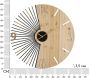 Horloge murale en métal Wordy 60 x 3.5 cm - MAU-0135