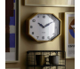 Horloge murale octogonale en résine Factory - KARLSSON