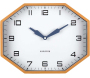 Horloge murale octogonale en résine Factory - 34,90