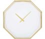 Horloge octogonale en métal Goldy 56 x 6.5 x 56 cm