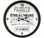 Horloge en plastique La vie en famille