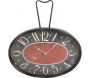 Horloge rétro en métal et verre