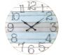 Horloge ronde en bois Marine