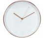 Horloge ronde cuivrée et blanche 30.5 cm - CMP-2811