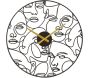 Horloge ronde en métal Faces 50 x 3.5 cm